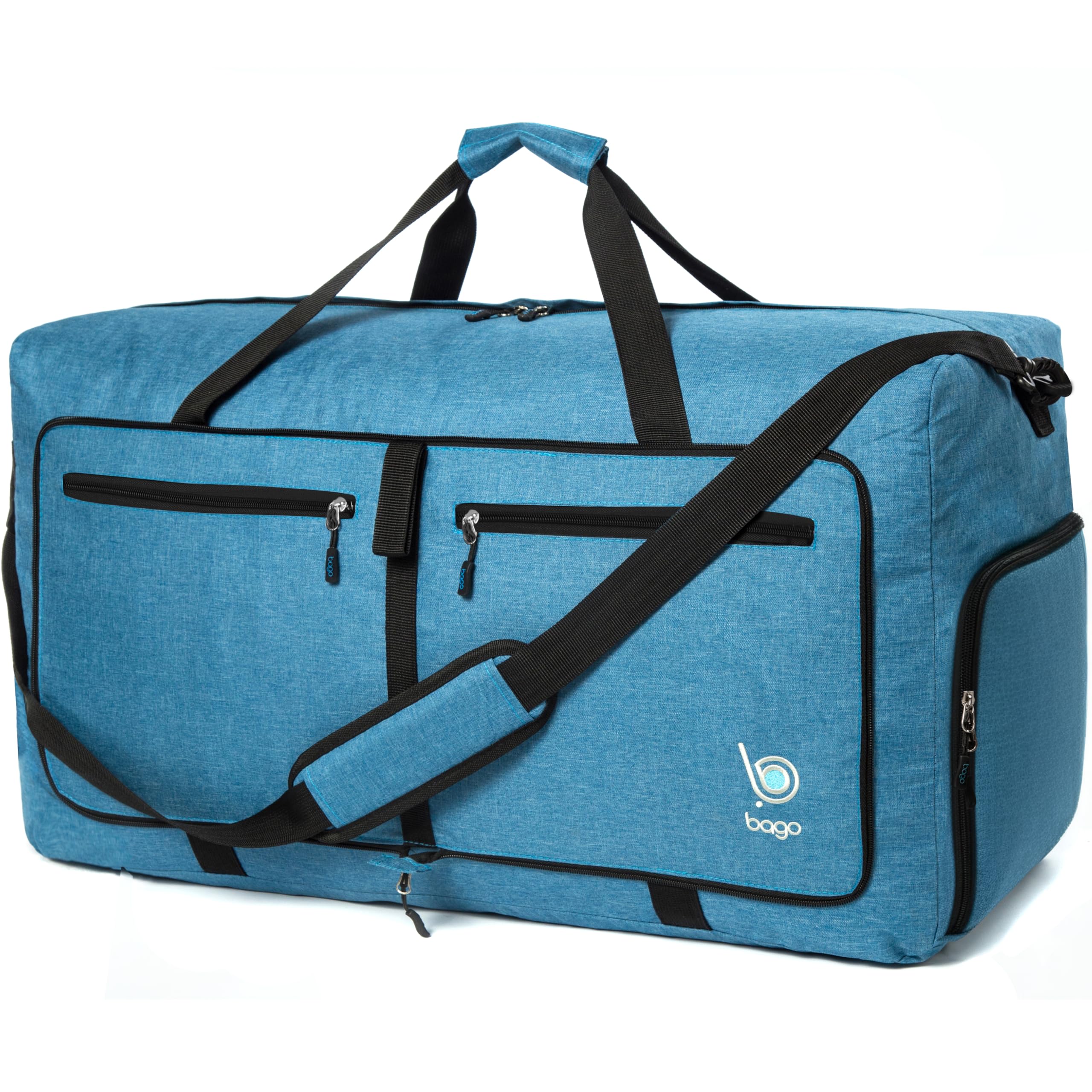 Bago 60L Foldable Travel Duffle Bag with Shoe Compartment