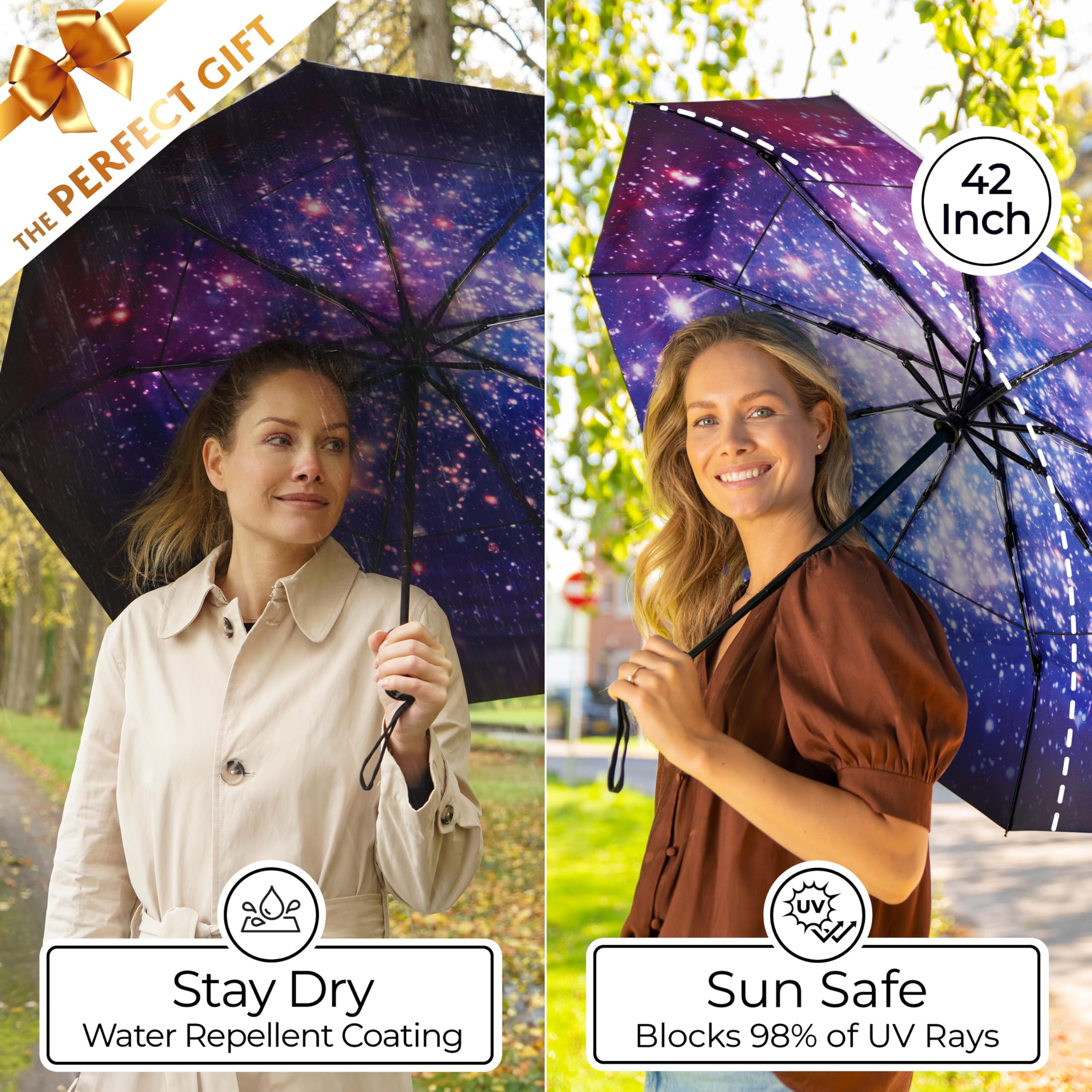 TUMELLA Elite Windproof Travel Umbrella -  by Handbags Specialist Headquarter | Available at Handbags Specialist Headquarter