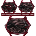 Iswee Luxe Leather Women's Medium Shoulder Tote - Handbags by Handbags Specialist Headquarter | Available at Handbags Specialist Headquarter