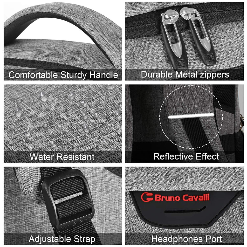 SecureSlim Laptop Backpack with USB & Water Resistance - Backpack Bags by Handbags Specialist Headquarter | Available at Handbags Specialist Headquarter