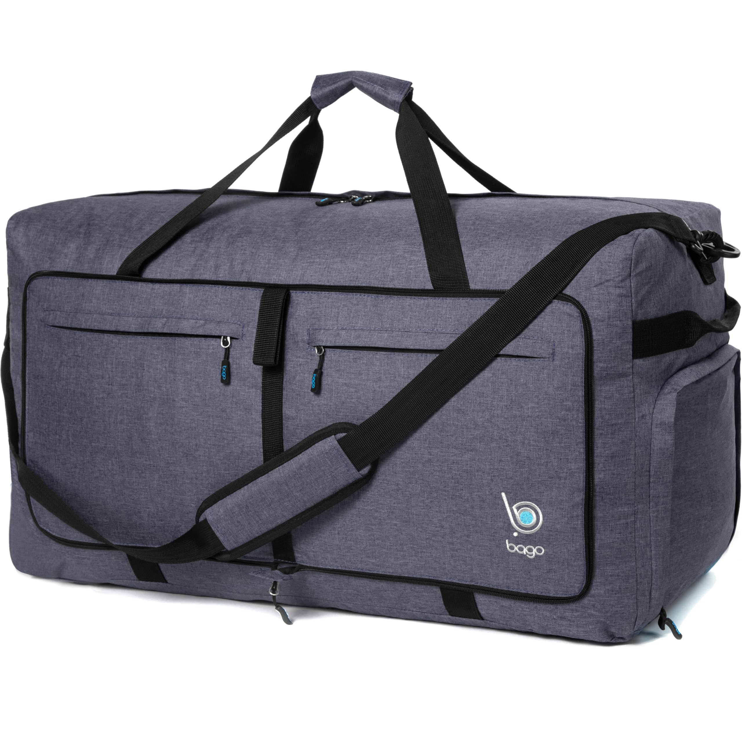 Bago 60L Foldable Travel Duffle Bag with Shoe Compartment