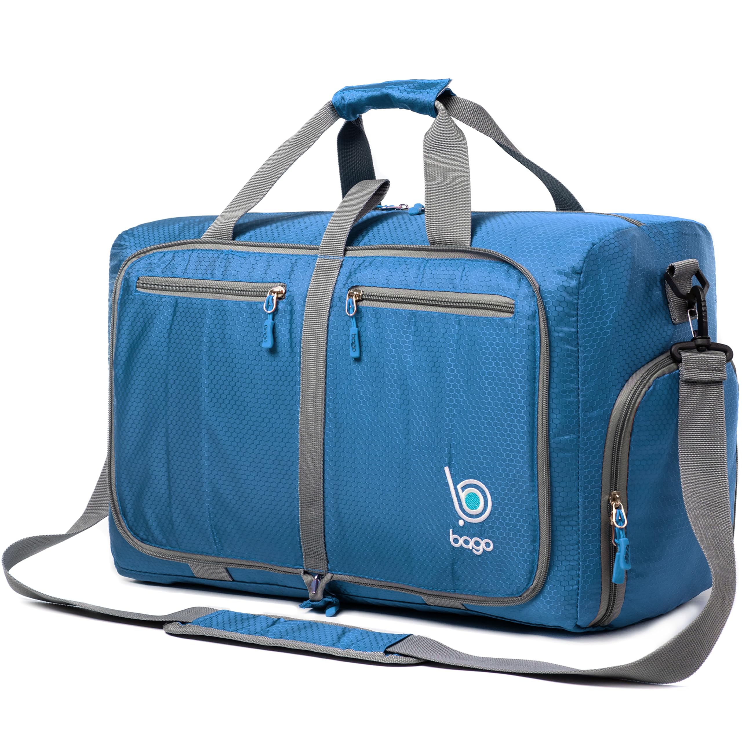 Bago 60L Foldable Travel Duffle Bag with Shoe Compartment
