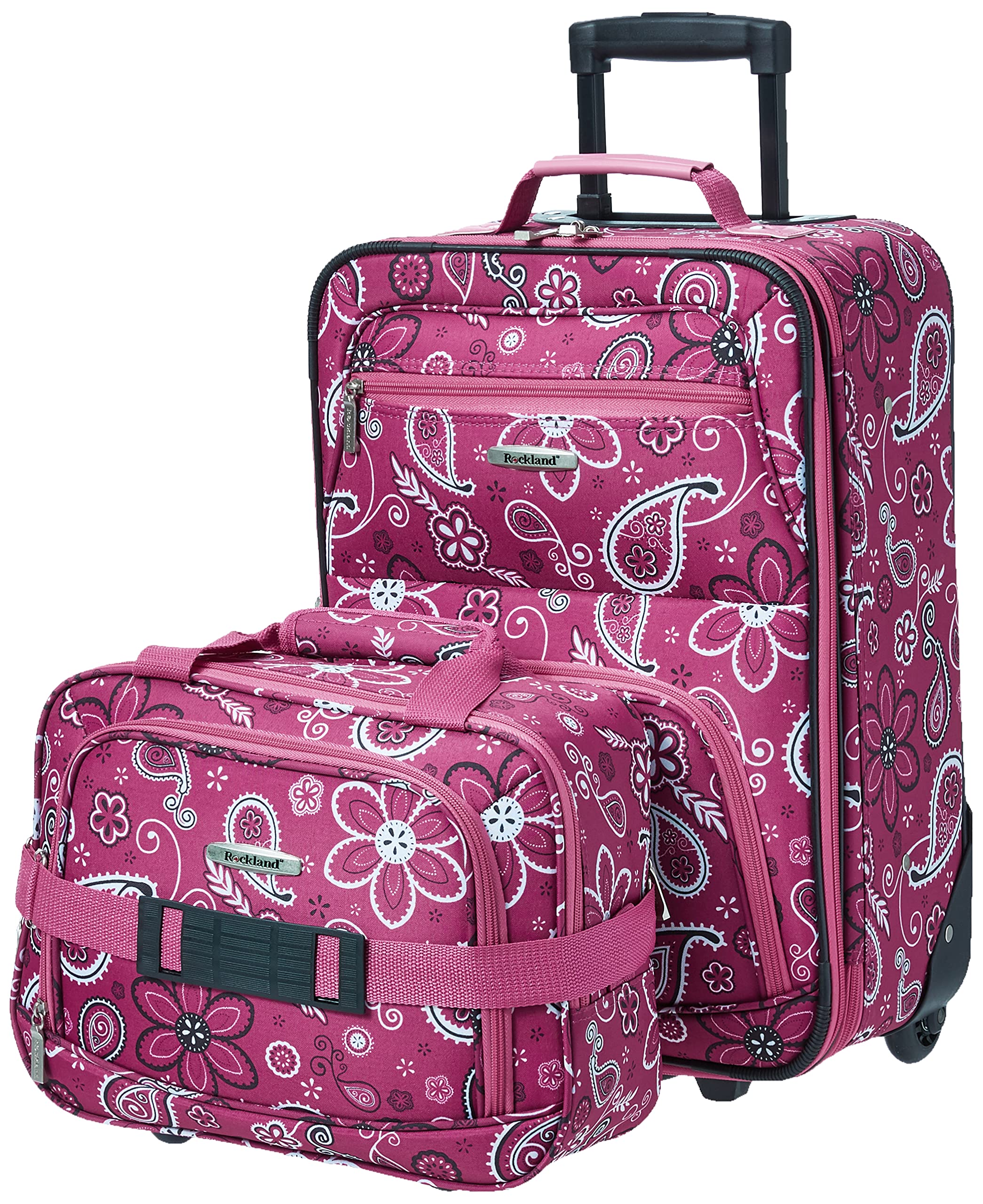 Rockland Expandable Dot Luggage Set - 2 Piece -  by Handbags Specialist Headquarter | Available at Handbags Specialist Headquarter