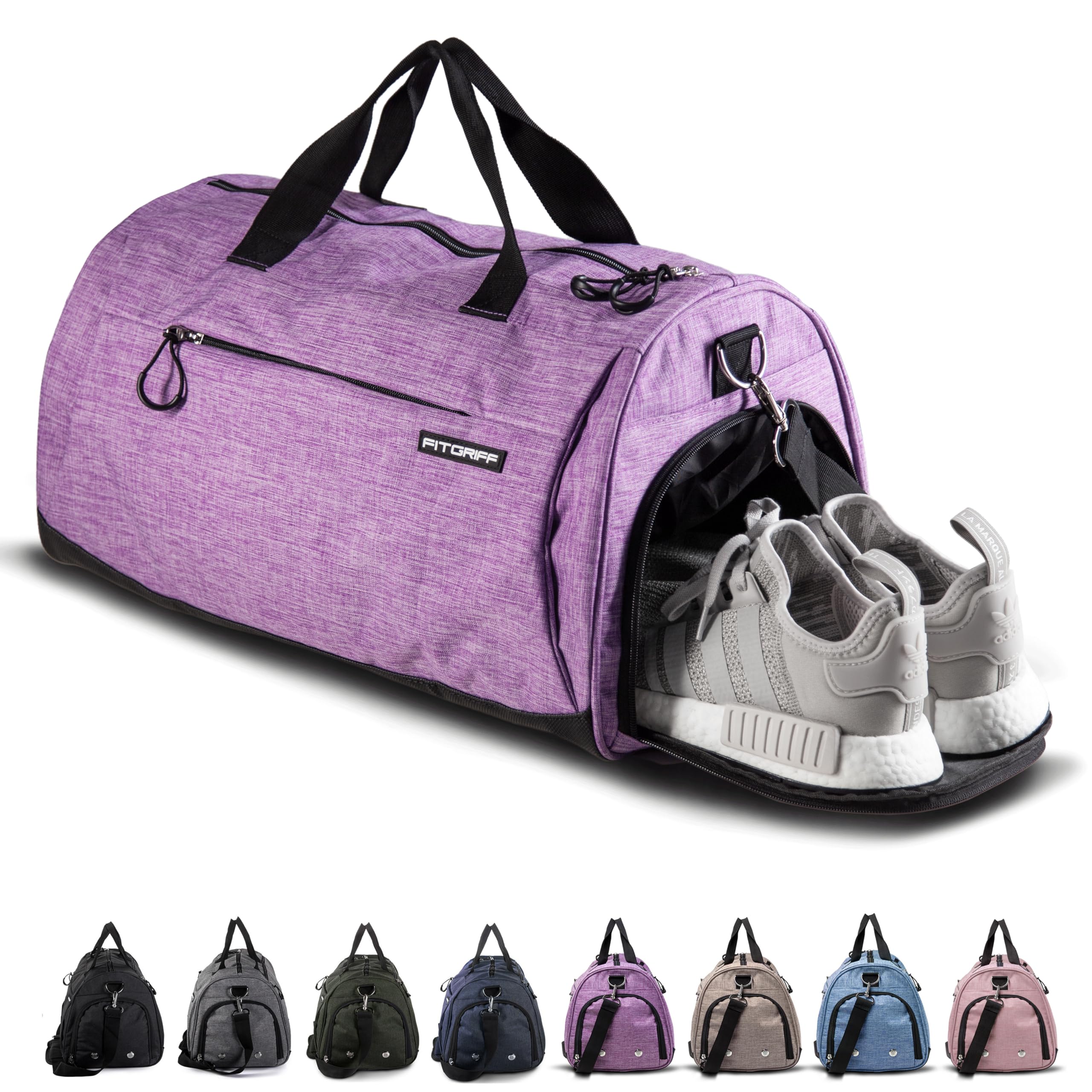 Fitgriff® Gym Bag with Shoe & Wet Compartment
