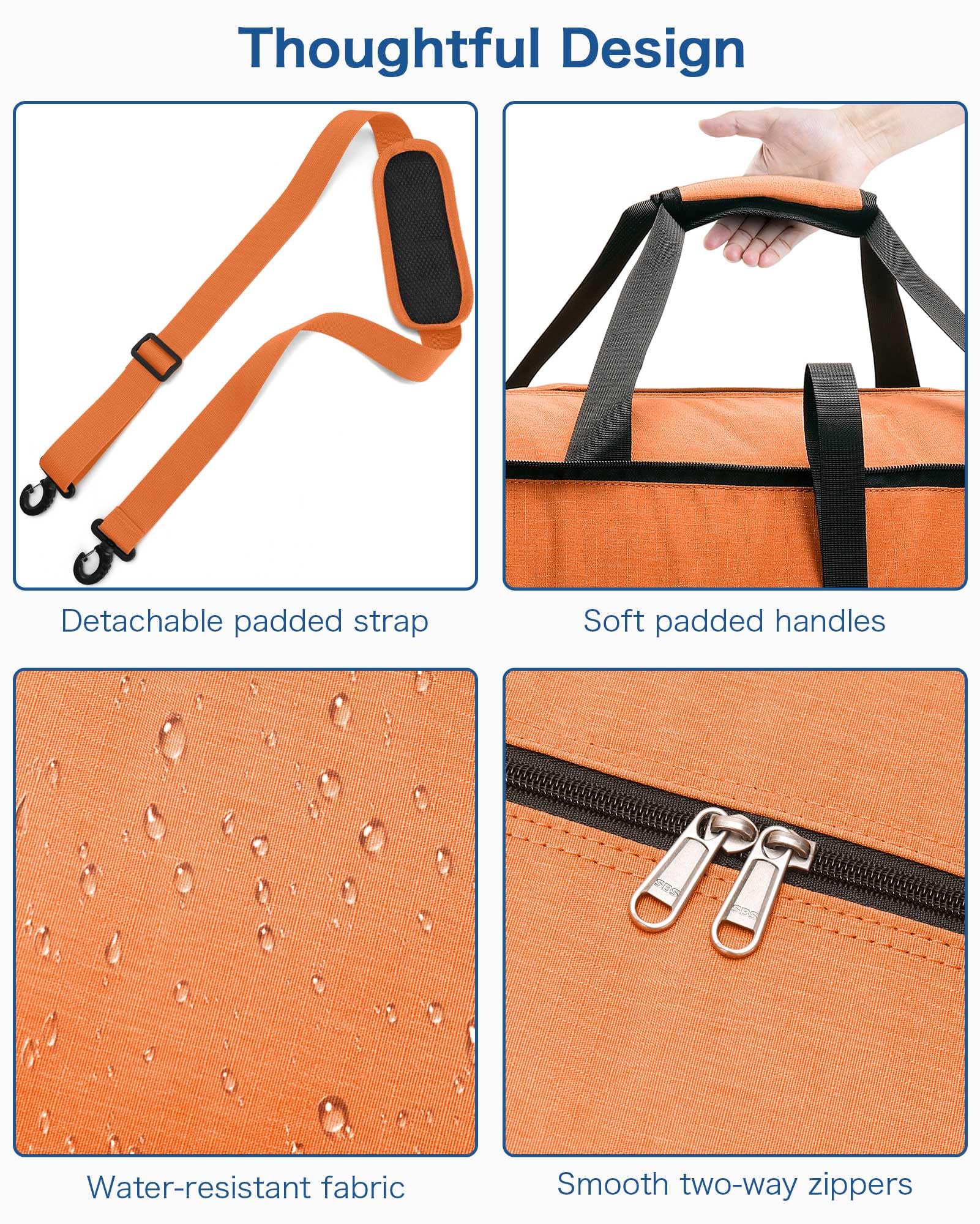 120L Foldable Waterproof Travel Duffel Bag with Shoe Compartment