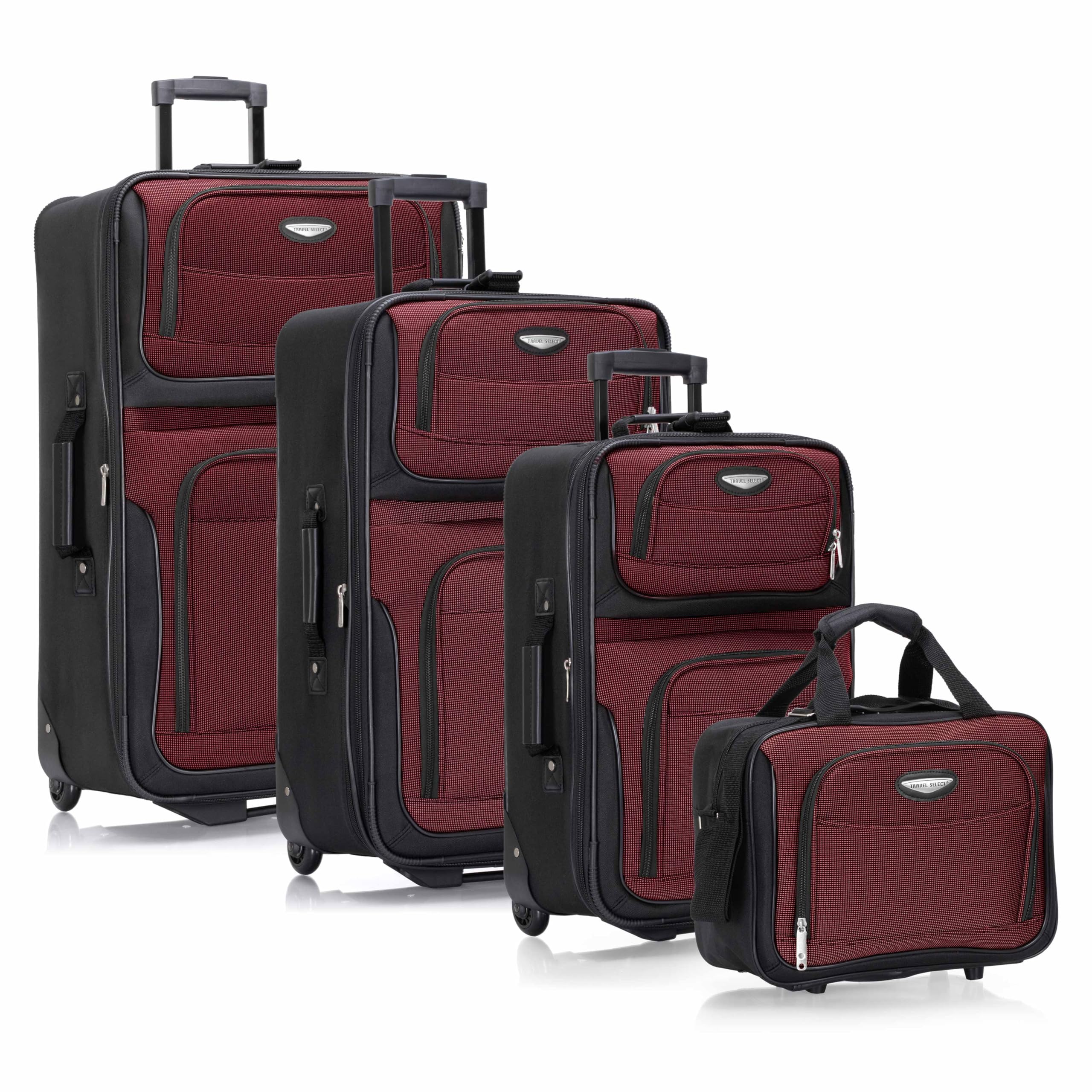 Travel Select Amsterdam 4-Pc Expandable Luggage Set -  by Handbags Specialist Headquarter | Available at Handbags Specialist Headquarter