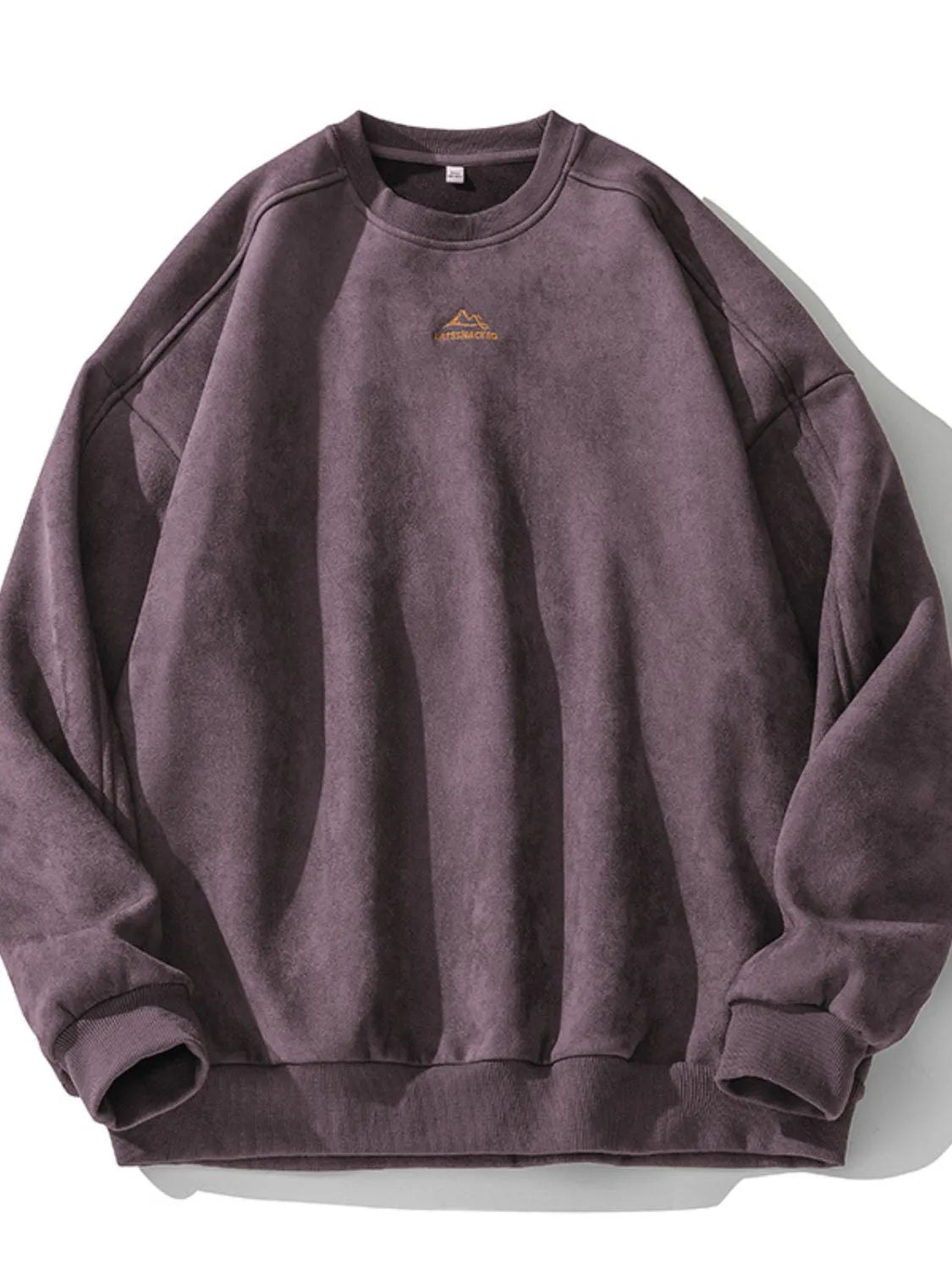 Men's Full Size Round Neck Long Sleeve Sweatshirt Plus Size - Men's Sweatshirts by Trendsi | Available at Handbags Specialist Headquarter