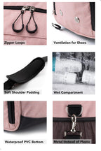 Fitgriff® Gym Bag with Shoe & Wet Compartment