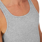 CoolFlex Men's Ribbed Tank Pack - White/Black/Gray