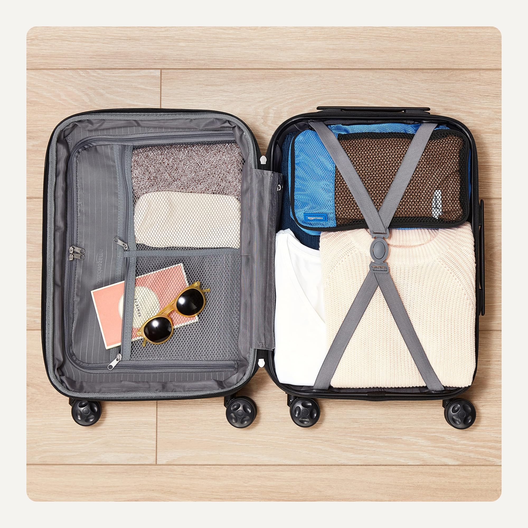 Rose Gold Hardside Carry-On - Luggage Travel Bags by Handbags Specialist Headquarter | Available at Handbags Specialist Headquarter