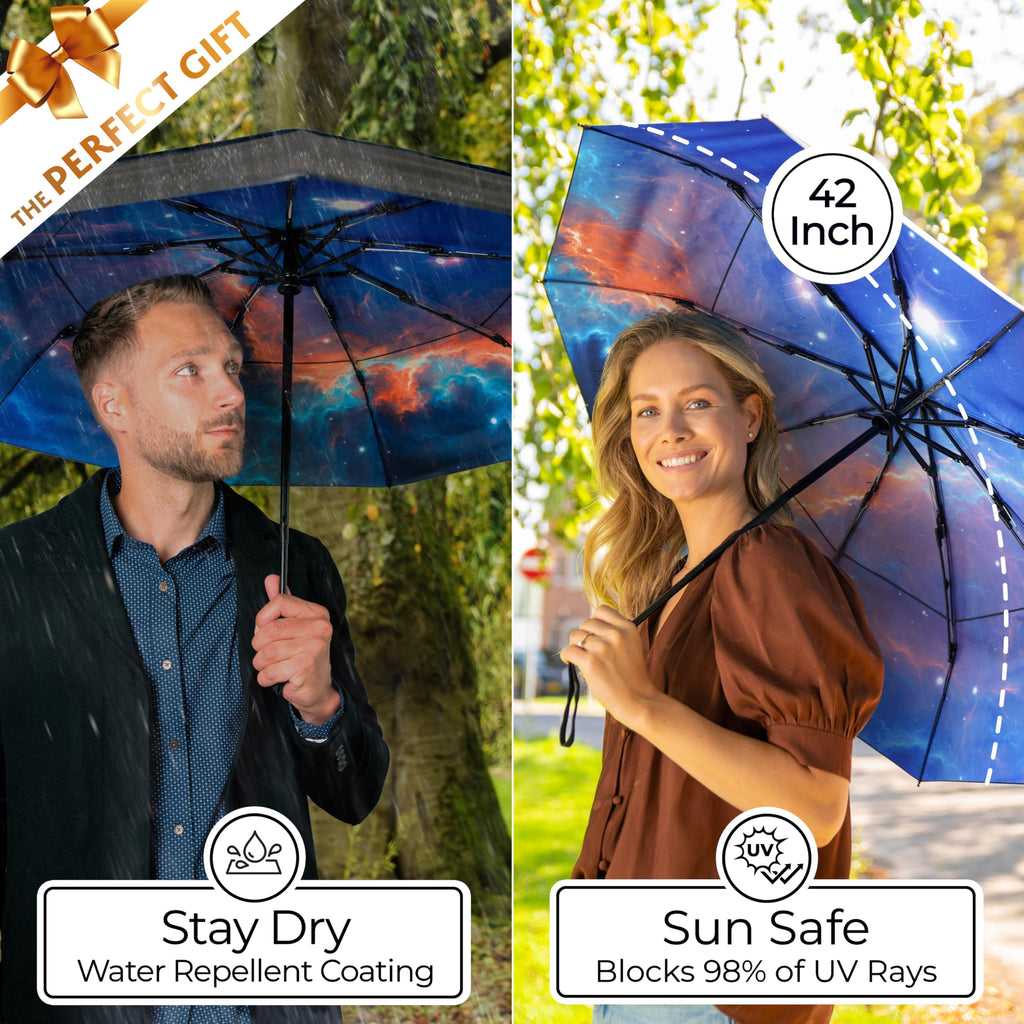 TUMELLA Elite Windproof Travel Umbrella -  by Handbags Specialist Headquarter | Available at Handbags Specialist Headquarter