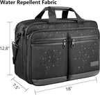 KROSER Laptop Bag up to 17.3 Expandable - Black