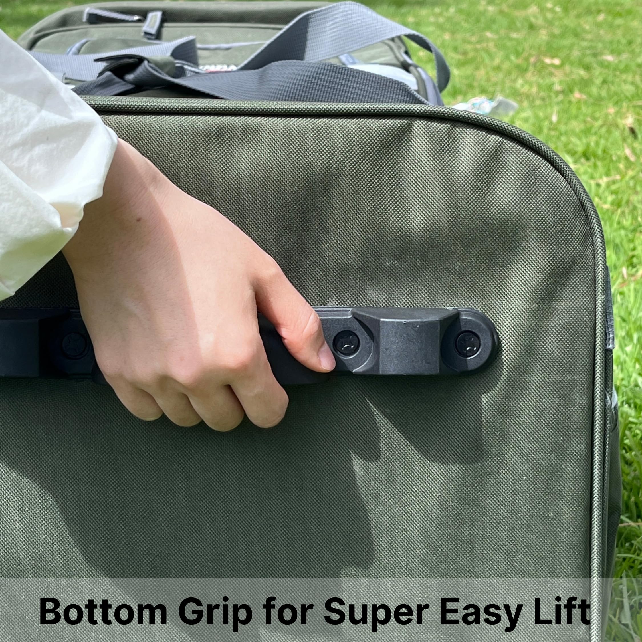 Olympia 22 Max Wheeled Duffel: 8-Pocket Water-Resist -  by Handbags Specialist Headquarter | Available at Handbags Specialist Headquarter