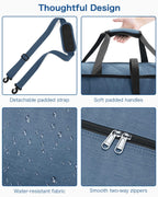 120L Foldable Waterproof Travel Duffel Bag with Shoe Compartment