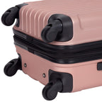 Rose Gold Hardside Luggage Set - 4-Piece Travel Kit -  by Handbags Specialist Headquarter | Available at Handbags Specialist Headquarter