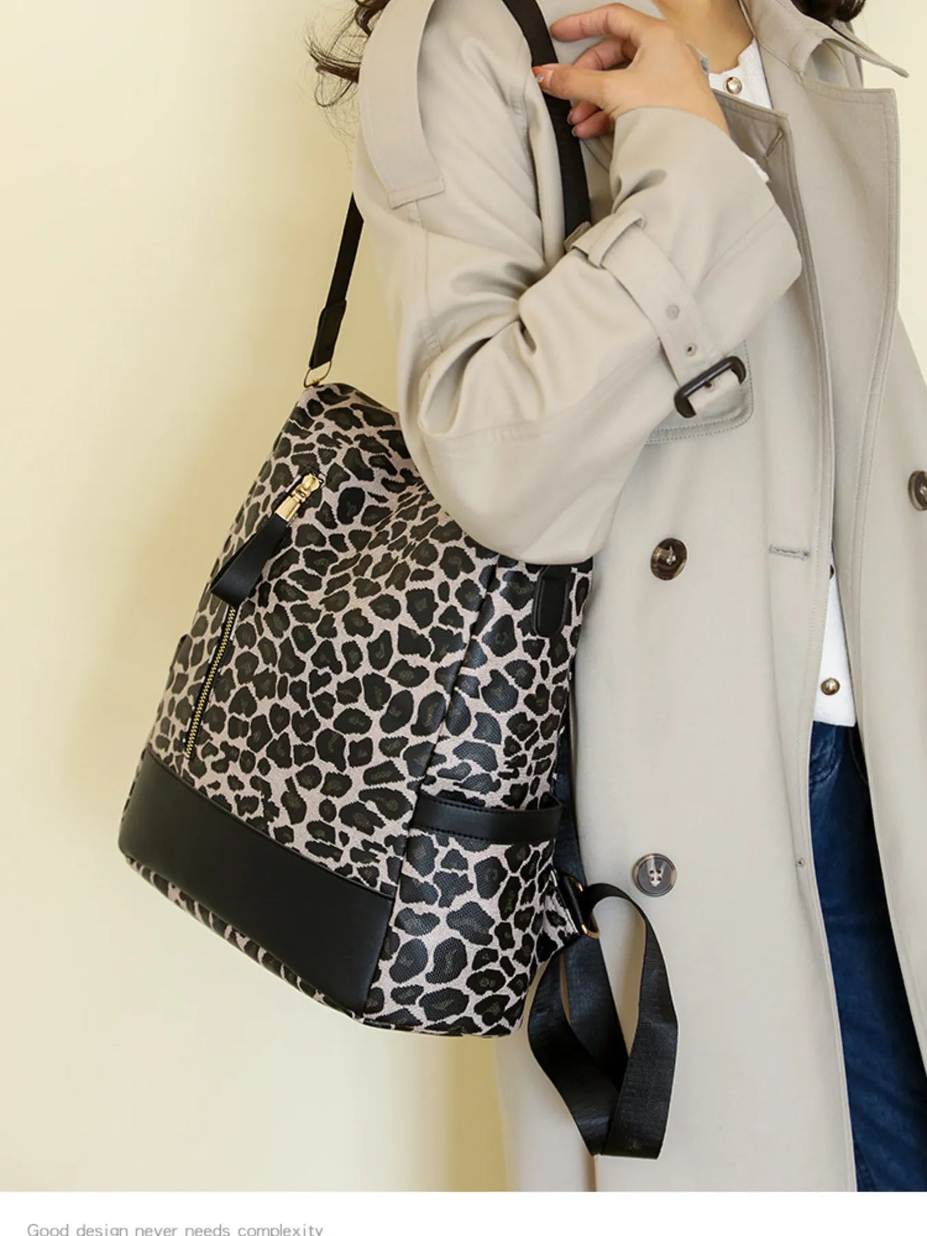 Leopard Print Backpack Bag - Leather Backpack Bag by Trendsi | Available at Handbags Specialist Headquarter