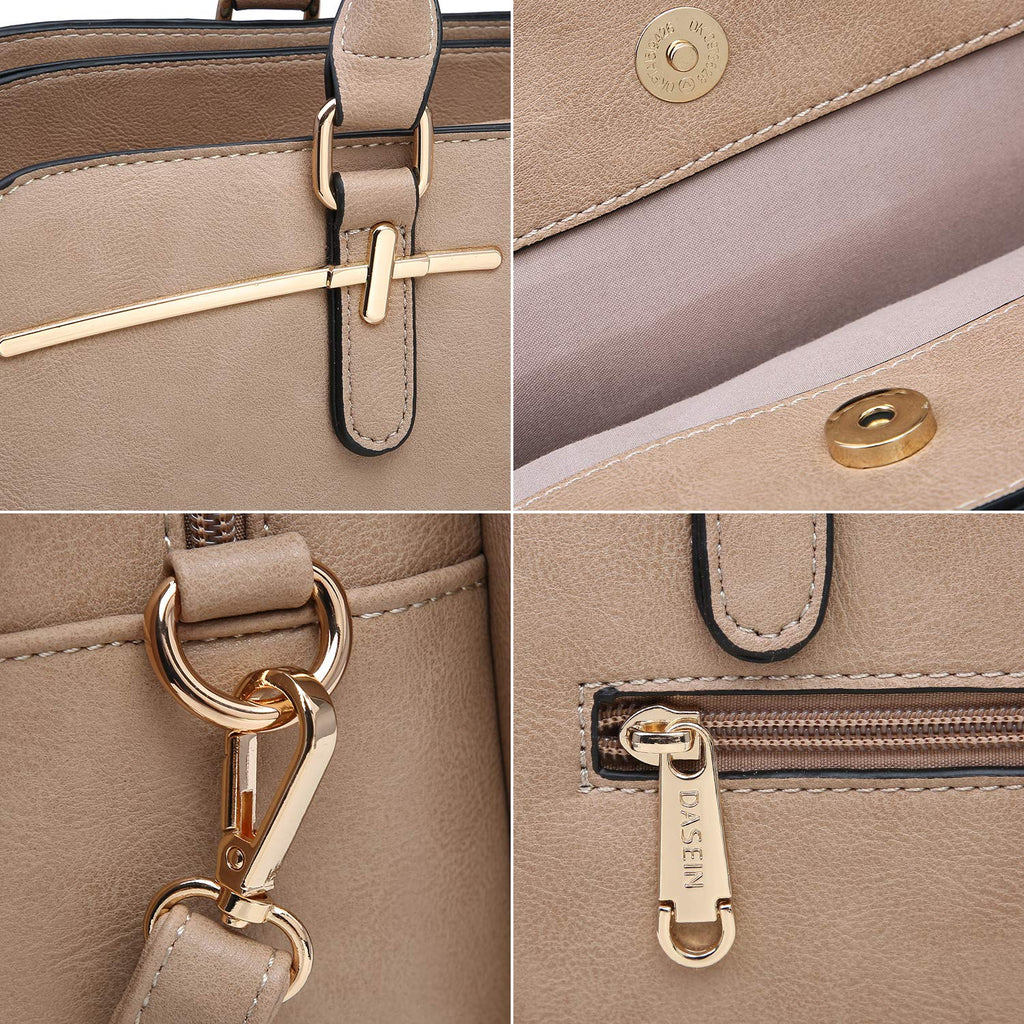Women’s 2pc Tote & Wallet Handbag Set with 3 Compartments