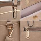 Women’s 2pc Tote & Wallet Handbag Set with 3 Compartments