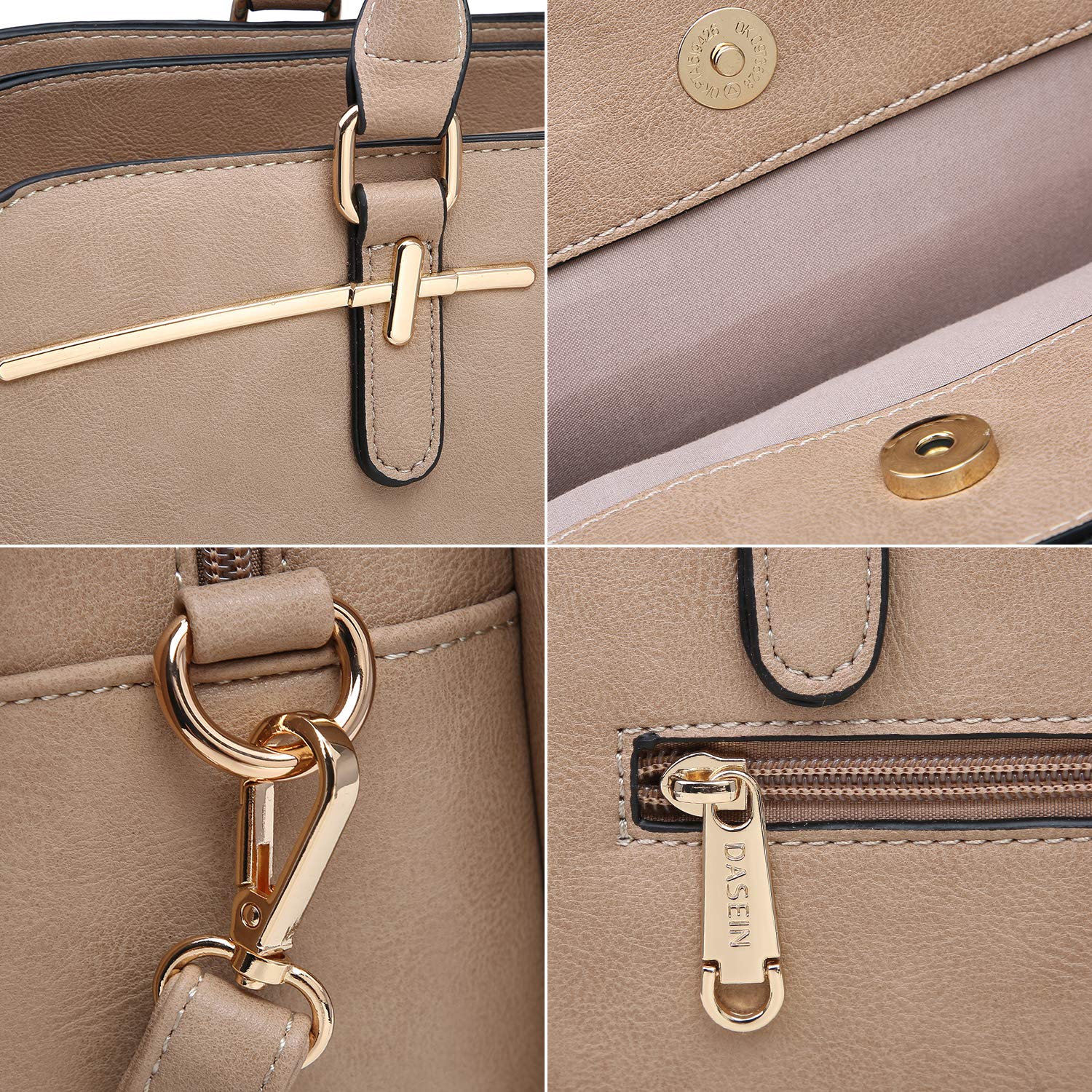 Women’s 2pc Tote & Wallet Handbag Set with 3 Compartments