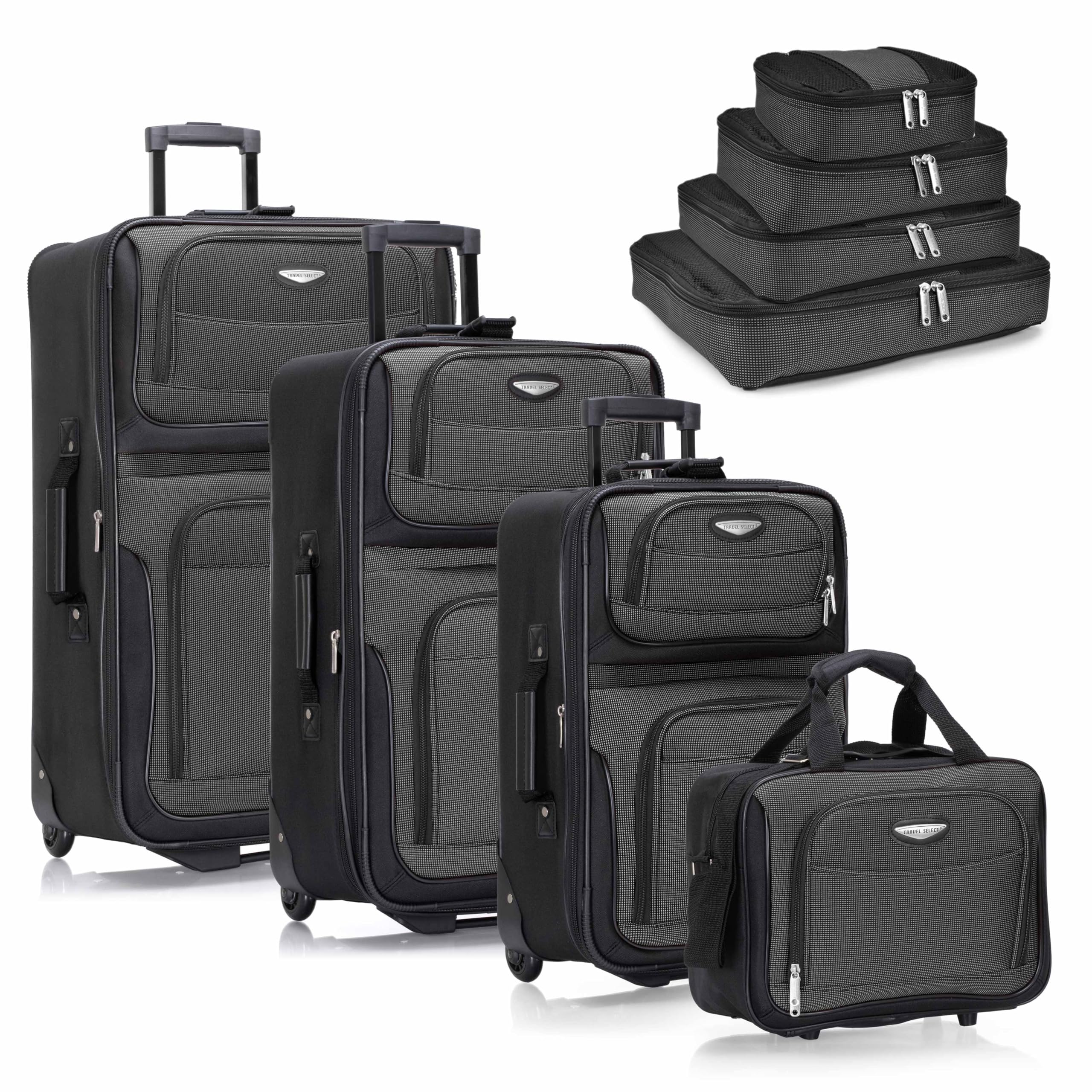 Travel Select Amsterdam 4-Pc Expandable Luggage Set -  by Handbags Specialist Headquarter | Available at Handbags Specialist Headquarter