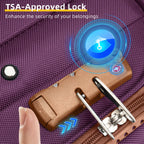 LARVENDER Expandable 5-Piece Spinner Luggage Set -  by Handbags Specialist Headquarter | Available at Handbags Specialist Headquarter