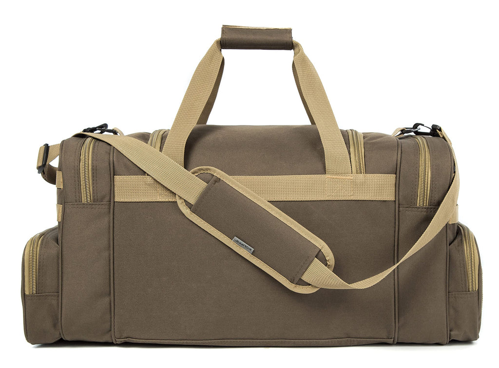 K-Cliffs Heavy Duty Tactical Range Duffel Quality Gear Travel Sports Gym Equipment Bag Military Molle Lockable Zippers with US Flag Patch 27 Inch Black – ##variant## 