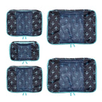 TravelWise Weekender Packing Cube Set - Silver 5-Piece - Luggage Travel Bags by Handbags Specialist Headquarter | Available at Handbags Specialist Headquarter