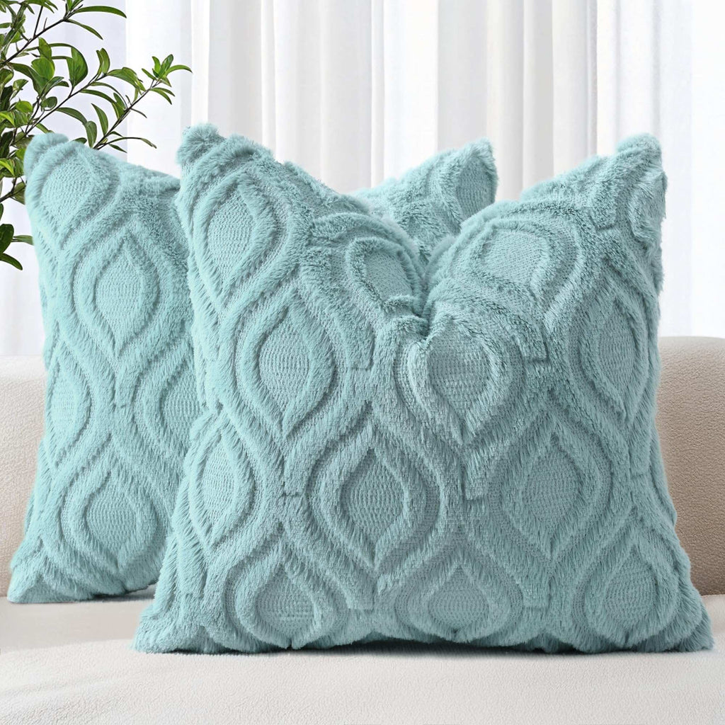 Farmhouse Faux Wool Pillow Covers - Decor by Handbags Specialist Headquarter | Available at Handbags Specialist Headquarter