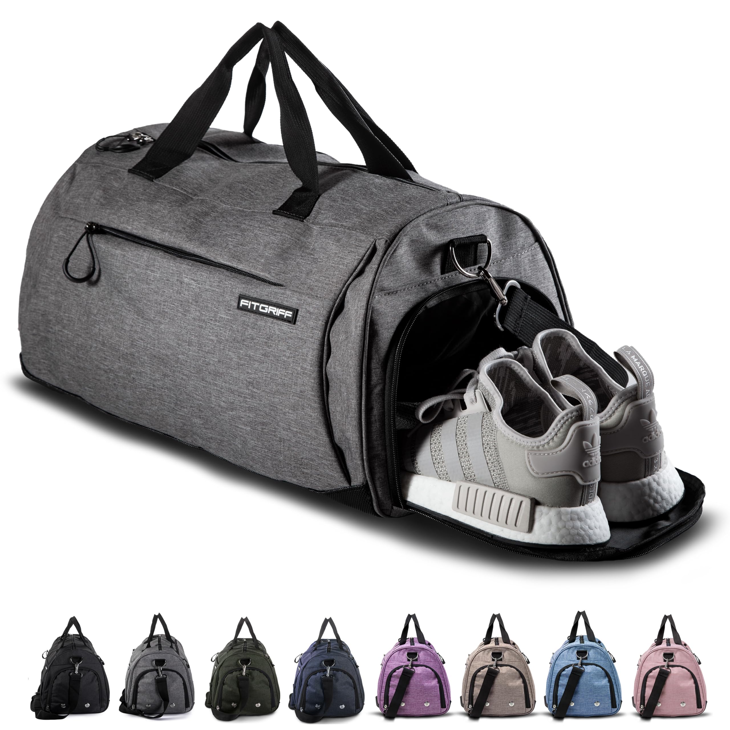 Fitgriff® Gym Bag with Shoe & Wet Compartment