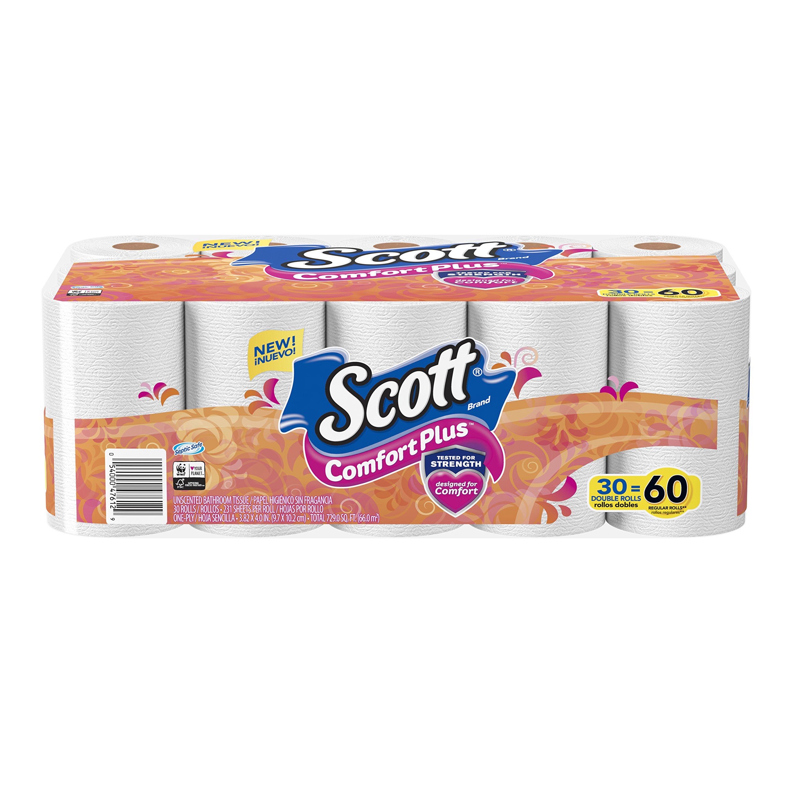 Scott SoftEase: 12 Double Rolls, Septic-Safe Tissue - Toilet Paper by Handbags Specialist Headquarter | Available at Handbags Specialist Headquarter
