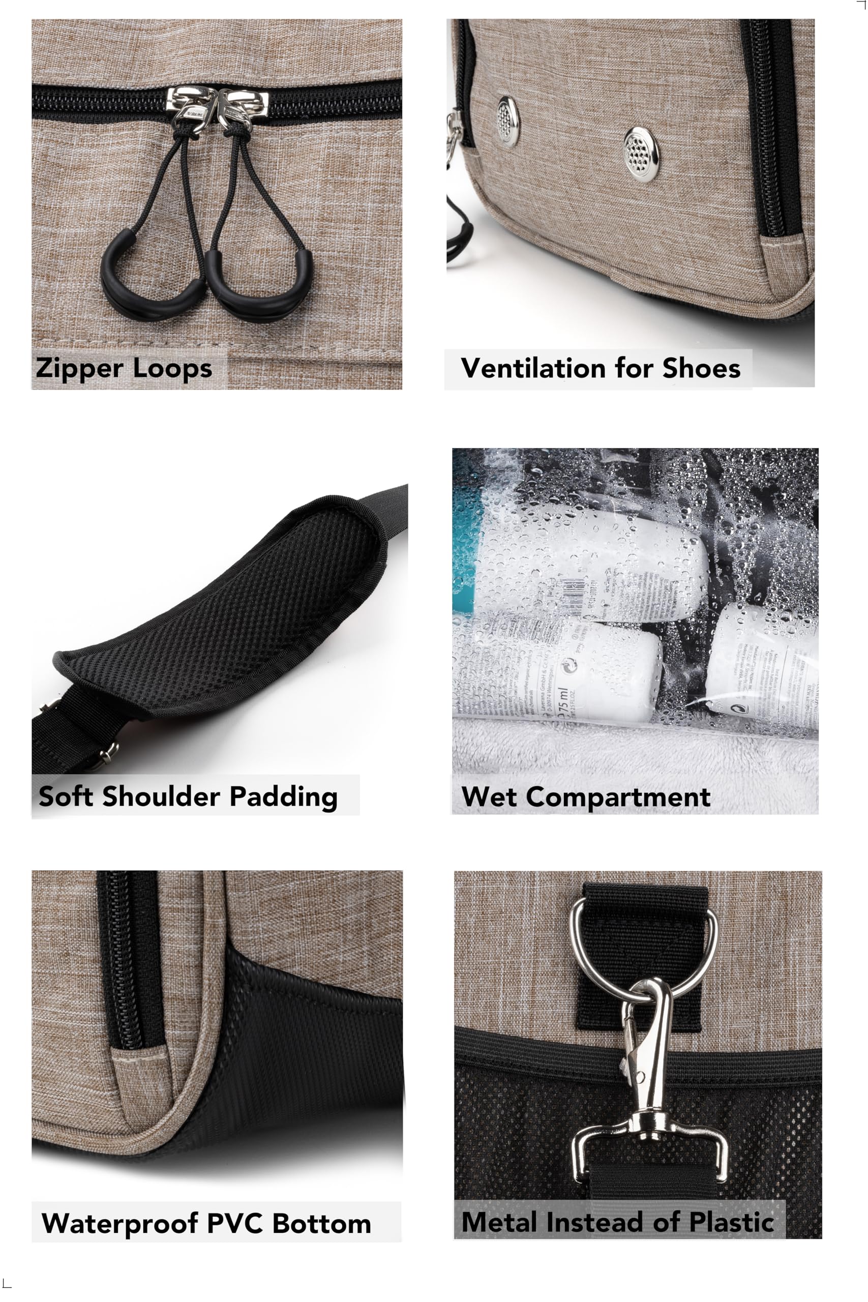 Fitgriff® Gym Bag with Shoe & Wet Compartment