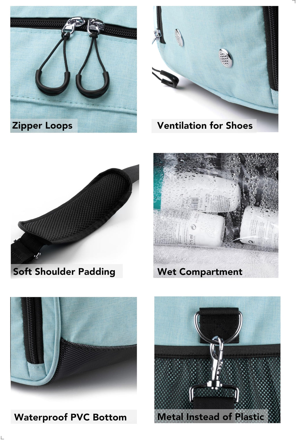 Fitgriff® Gym Bag with Shoe & Wet Compartment