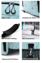 Fitgriff® Gym Bag with Shoe & Wet Compartment