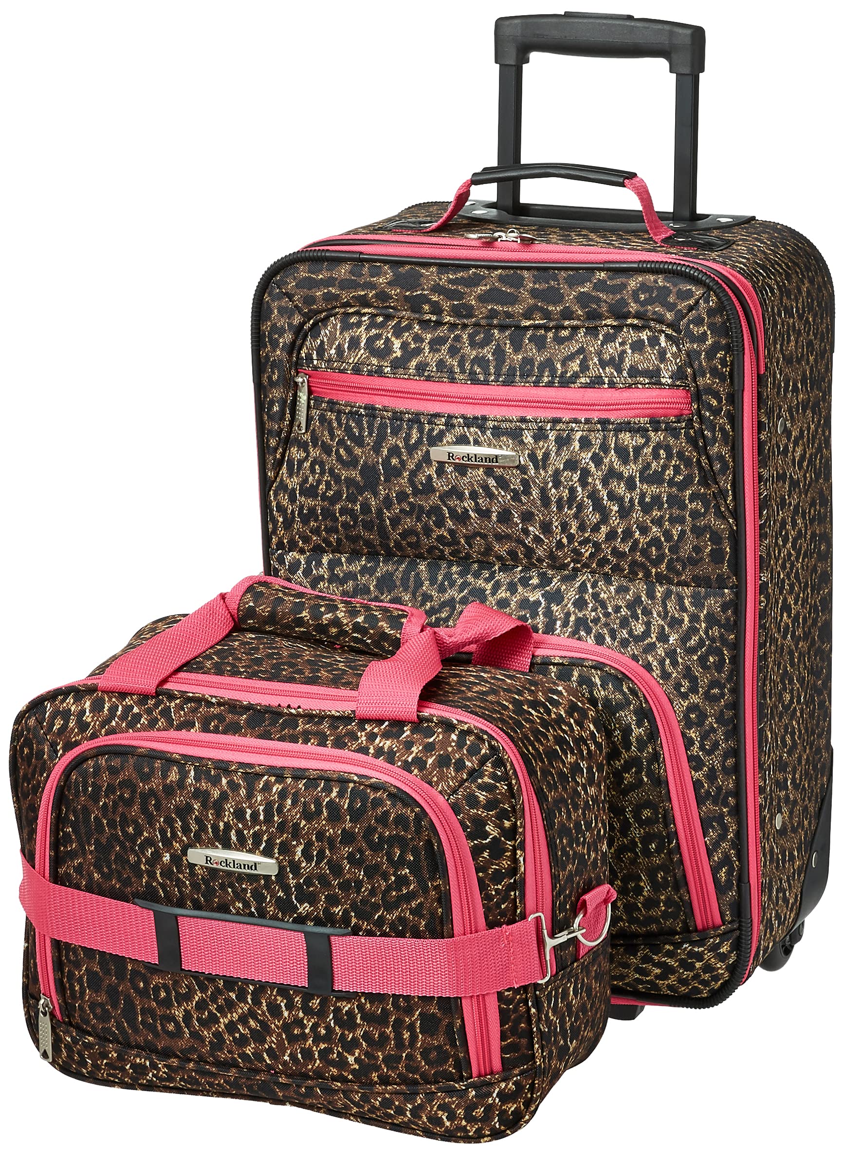 Rockland Expandable Dot Luggage Set - 2 Piece -  by Handbags Specialist Headquarter | Available at Handbags Specialist Headquarter