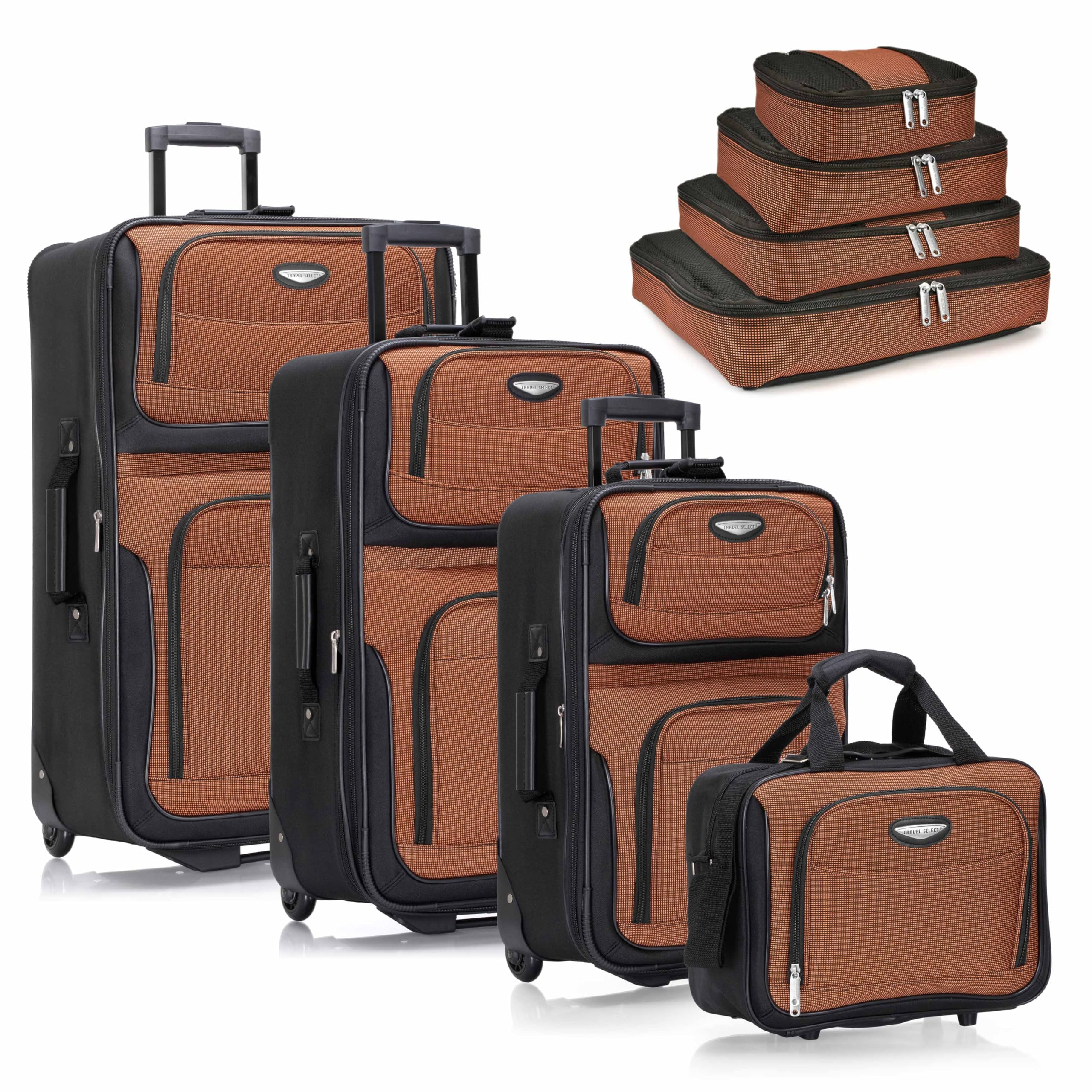 Travel Select Amsterdam 4-Pc Expandable Luggage Set -  by Handbags Specialist Headquarter | Available at Handbags Specialist Headquarter