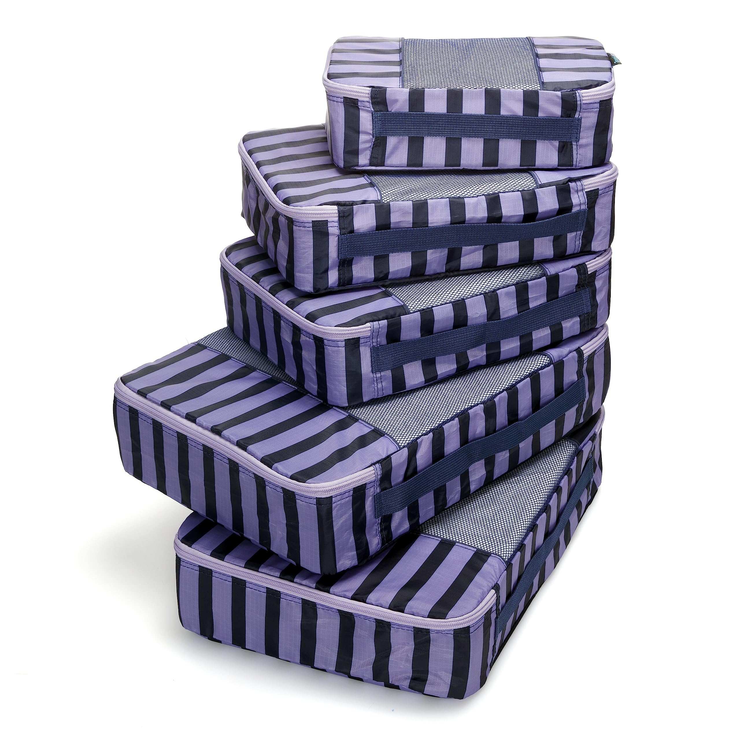 TravelWise Weekender Packing Cube Set - Silver 5-Piece - Luggage Travel Bags by Handbags Specialist Headquarter | Available at Handbags Specialist Headquarter