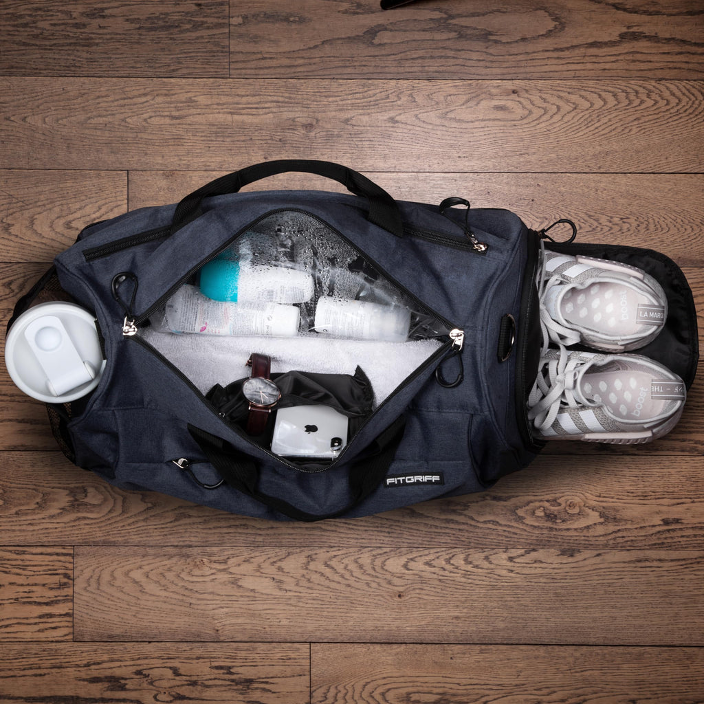 Fitgriff® Gym Bag with Shoe & Wet Compartment