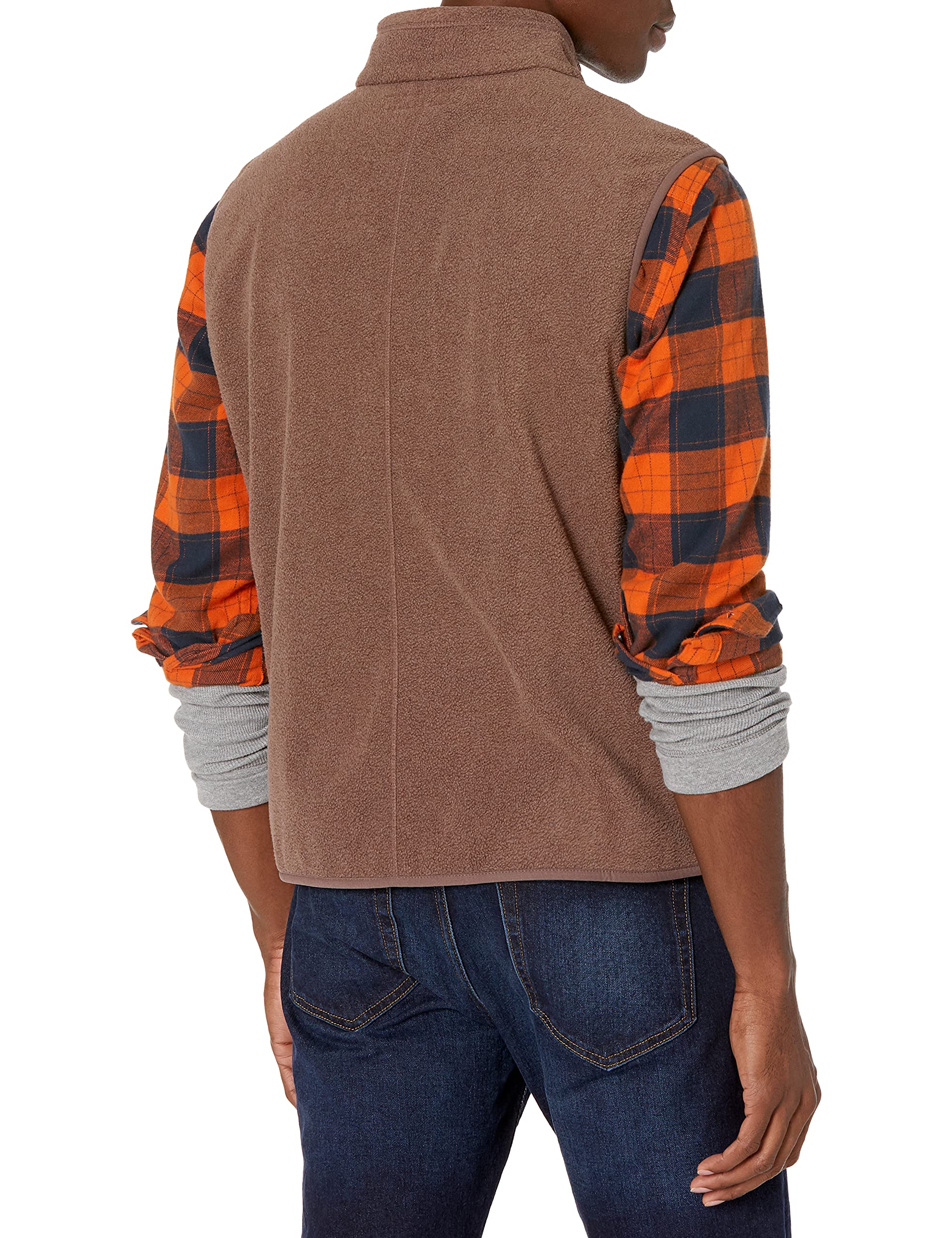 PolarZip Men's Fleece Vest – Big & Tall by Essentials