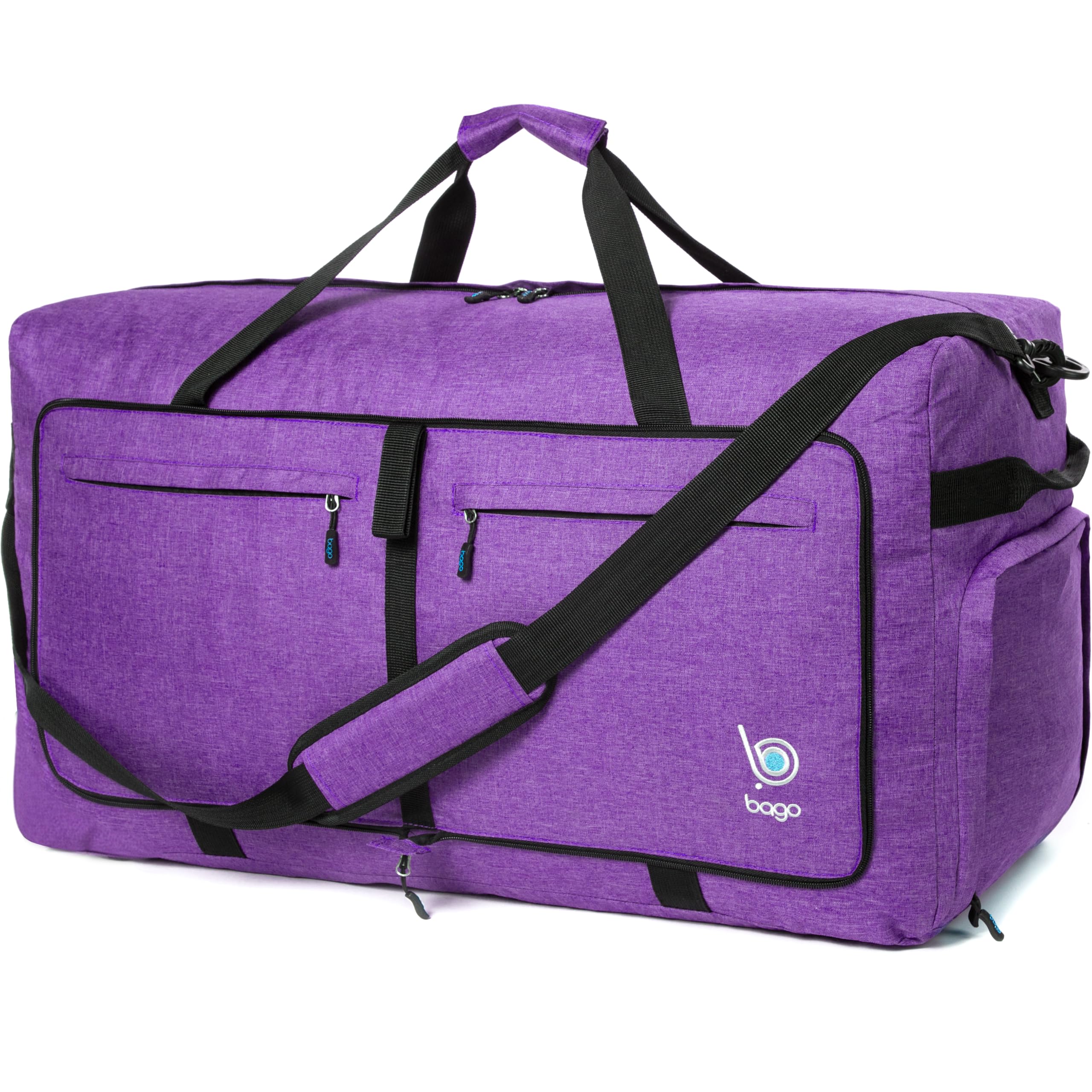 Bago 60L Foldable Travel Duffle Bag with Shoe Compartment