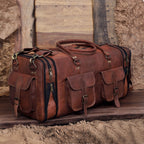 Vintage Leather 32 Handmade Travel Duffle Bag