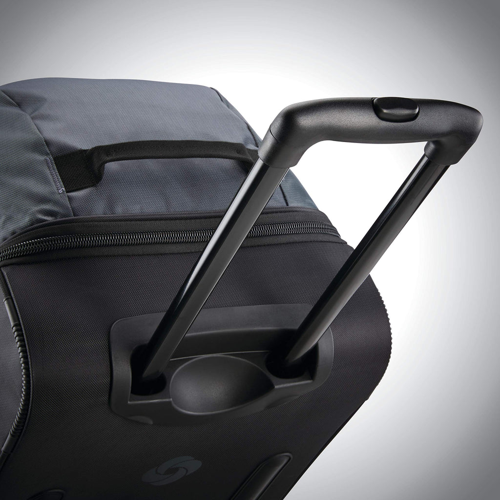 Andante 2 Rolling Duffel - 22 Sleek Black Travel Bag -  by Handbags Specialist Headquarter | Available at Handbags Specialist Headquarter