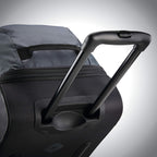 Andante 2 Rolling Duffel - 22 Sleek Black Travel Bag -  by Handbags Specialist Headquarter | Available at Handbags Specialist Headquarter