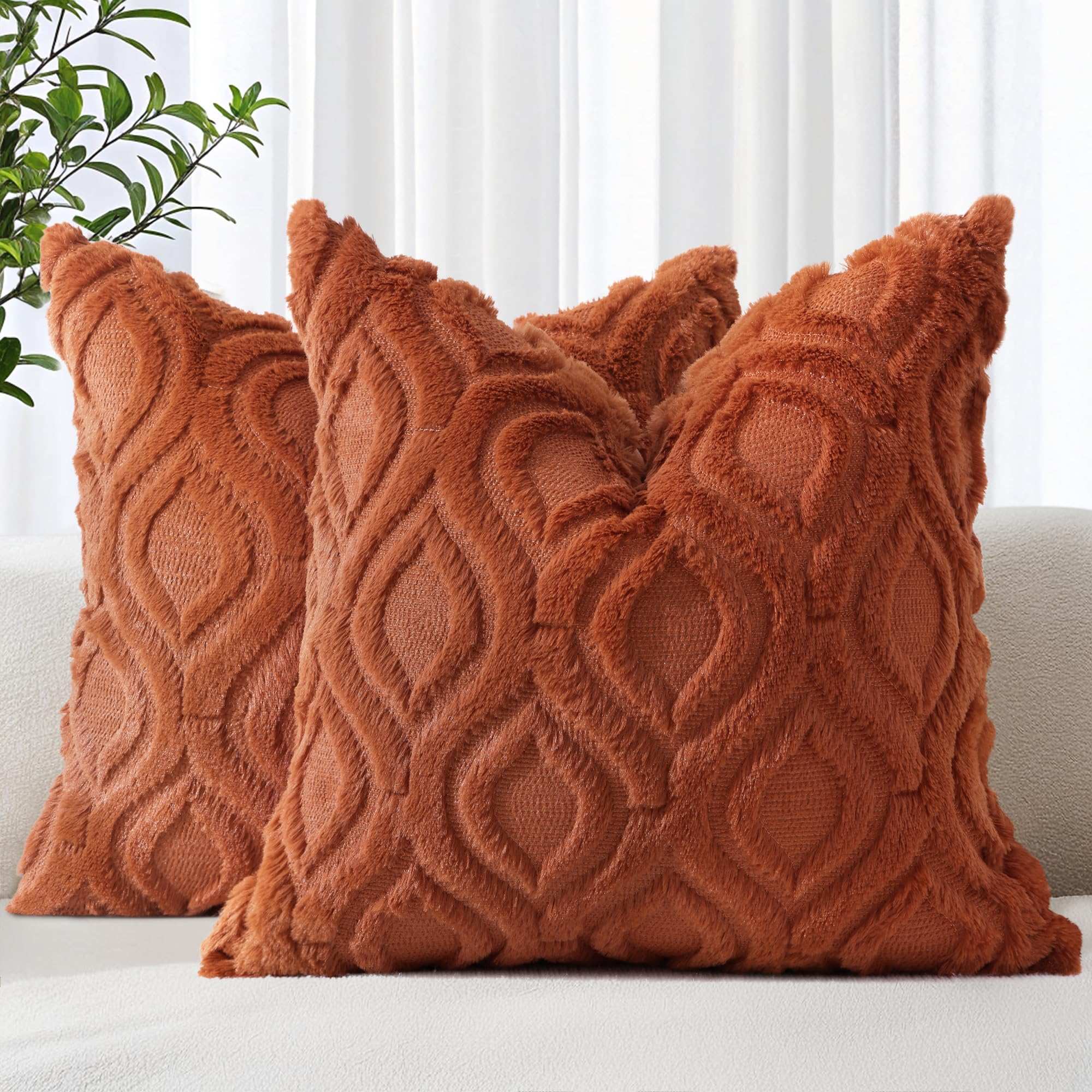 Farmhouse Faux Wool Pillow Covers - Decor by Handbags Specialist Headquarter | Available at Handbags Specialist Headquarter