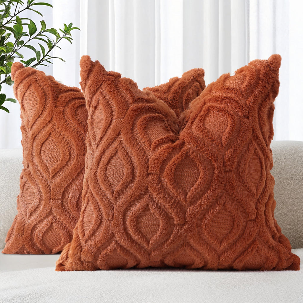 Farmhouse Faux Wool Pillow Covers - Decor by Handbags Specialist Headquarter | Available at Handbags Specialist Headquarter