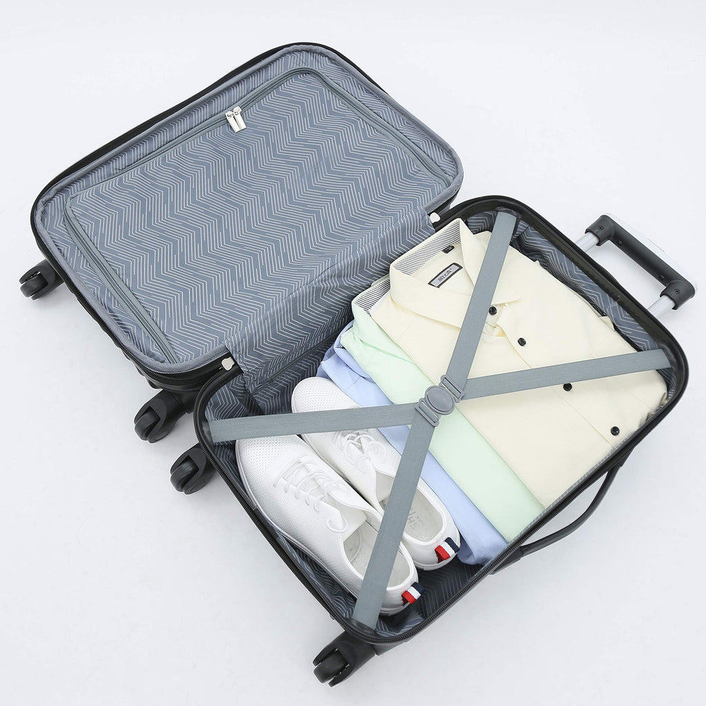 Rose Gold Hardside Luggage Set - 4-Piece Travel Kit -  by Handbags Specialist Headquarter | Available at Handbags Specialist Headquarter