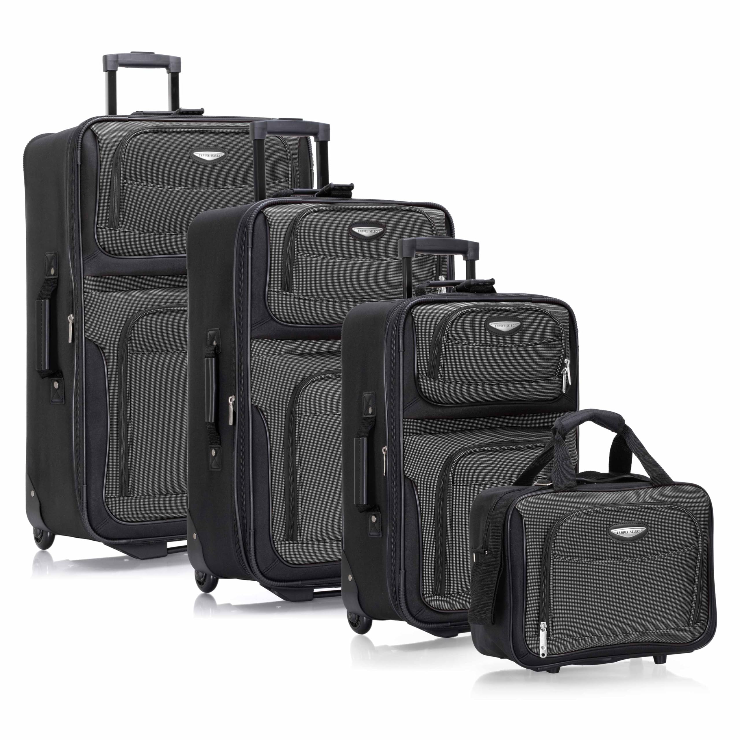 Travel Select Amsterdam 4-Pc Expandable Luggage Set -  by Handbags Specialist Headquarter | Available at Handbags Specialist Headquarter