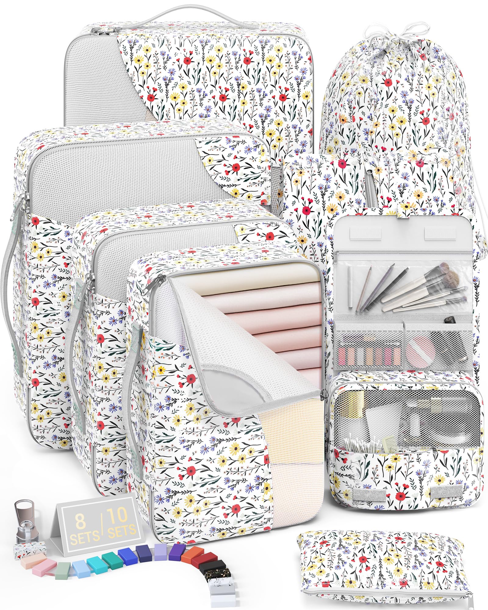 OlarHike Travel Cube Set - Cream Organizer & Gifts -  by Handbags Specialist Headquarter | Available at Handbags Specialist Headquarter