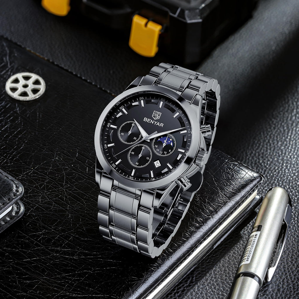 Benyar ChronoPro: Men's Quartz Fashion Watch