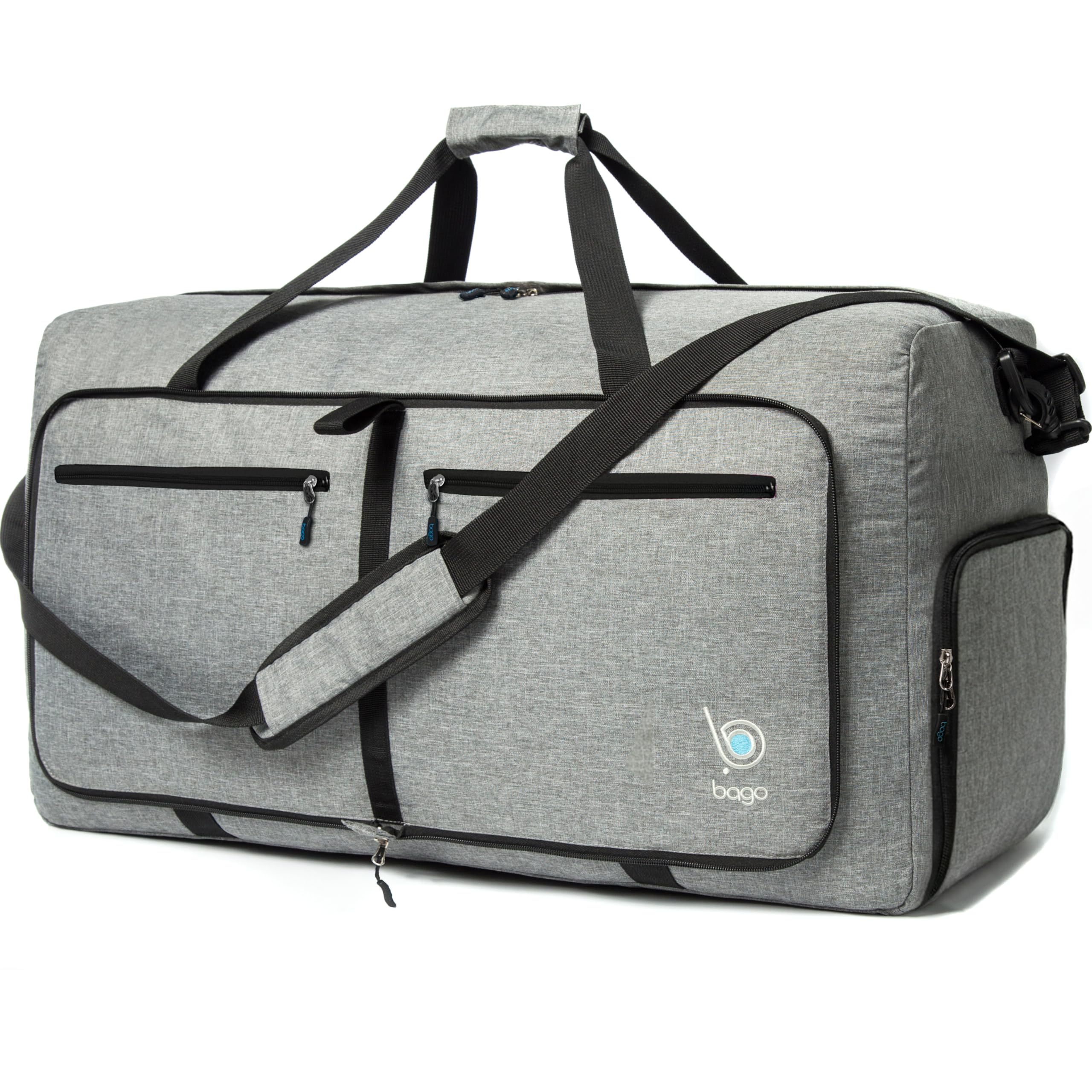 Bago 60L Foldable Travel Duffle Bag with Shoe Compartment