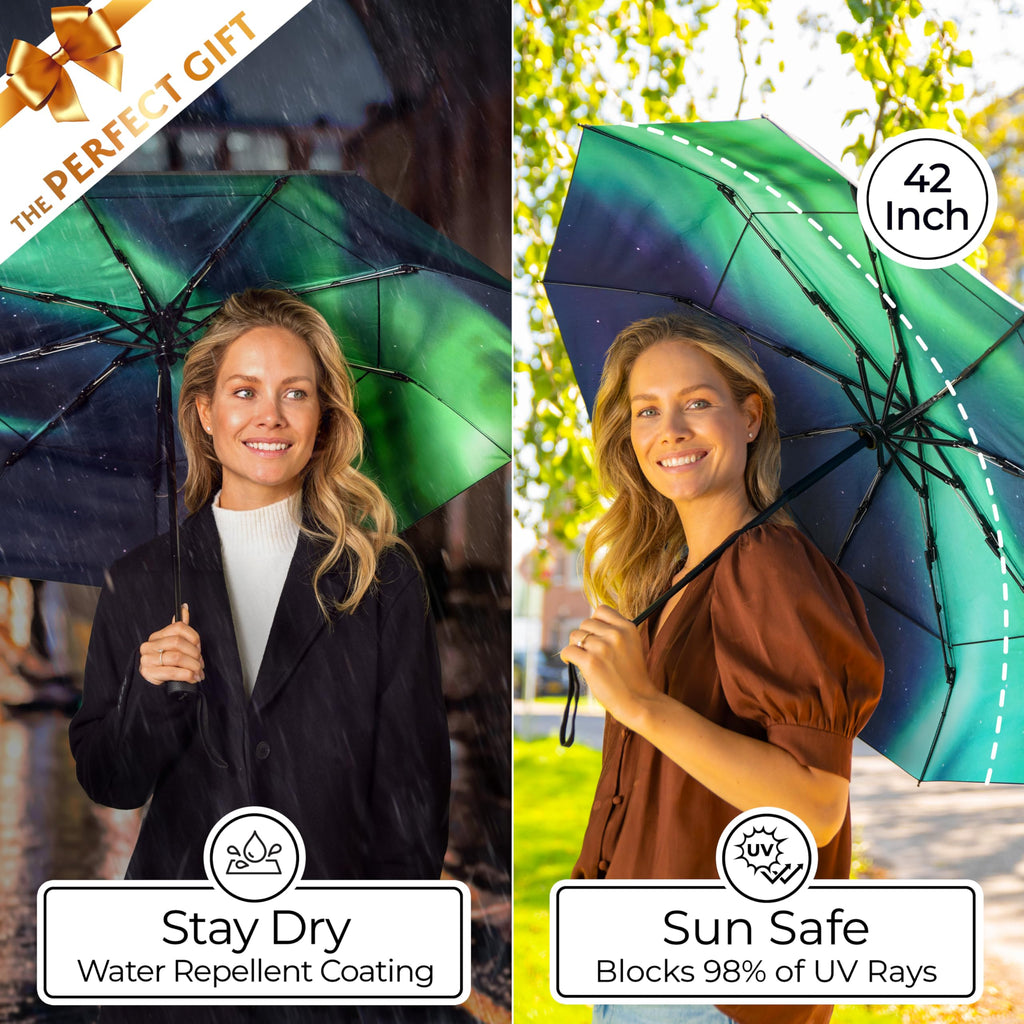 TUMELLA Elite Windproof Travel Umbrella -  by Handbags Specialist Headquarter | Available at Handbags Specialist Headquarter